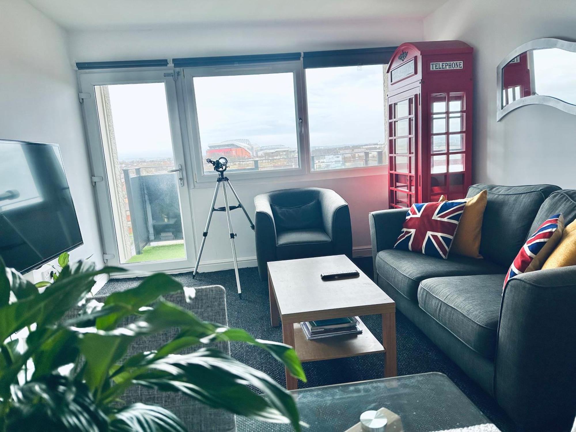 Unique View Of Anfield Stadium - Charming 2 Bedroom Apartment In Liverpool With Parking Esterno foto